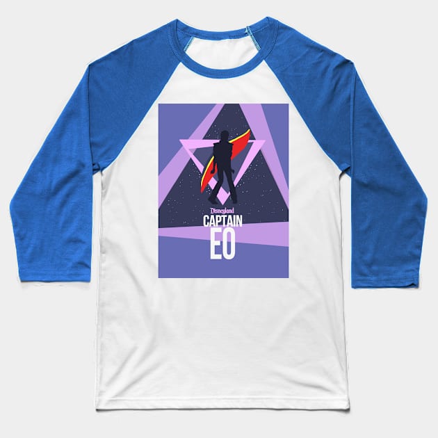 Captain EO Full Poster Baseball T-Shirt by Edumj